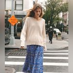 Cartolina Nantucket Abel Oat Cotton Cashmere Sweater Tan Size M Photo 7