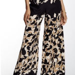 Anthropologie Tracy Reese 100% Silk Wide Leg Palazzo Pants Abstract Print Sz 12 Photo 0