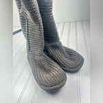 UGG  Gray Classic Cardy Knit Sweater Boots Women’s Size 6 Photo 5