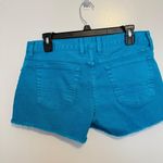 Lucky Brand Riley Cut Off Mini Denim Jean Shorts 4/27 Turquoise Blue Photo 1