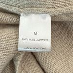 TSE  100% Cashmere Beige Detailed Knit Open Cardigan Sweater Size Medium Photo 7