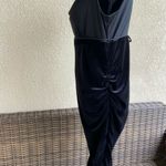 Motherhood Womens Dress Size Medium Maternity Black Velour Sheath Formal Elegant Photo 2