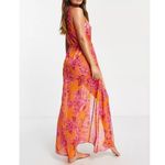 Ted Baker ππ Rosaliy Full Length Swim Cover Up ~ Bright Pink Print Large NWT Photo 3