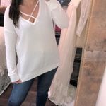 Cherish  white waffle knit top size medium Photo 1