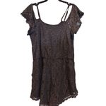 Xhilaration  Black Lace Romper Summer Festival Party Outfit L Photo 5