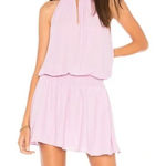 Amanda Uprichard Amanda‎ Uprichard Kimmie Smocked Sleeveless Mini Dress Lilac Purple, Size XS Photo 0