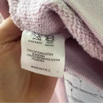 Brandy Melville Rare Cropped Hooded Sweatshirt Lavender Color Photo 4