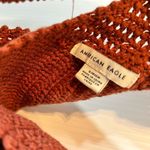 American Eagle  Rust Halter Crochet Top Size Small Photo 6