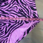 Women’s one piece swimsuit, purple‎ and black zebra stripe Size undefined Photo 9