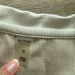 Beyond Yoga  Cropped Ribbed V Neck Short Sleeve Shirt Photo 2