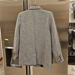 ANINE BING ππ Fishbone Blazer ~ Wool Blend Black & Off-White Print XS Photo 12