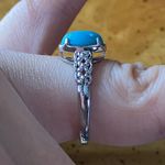 Sleeping Beauty Turquoise Sterling Silver Ring Size 7 Blue Photo 2