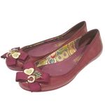 Coach  Size 7B Poppy Caper patent leather Ballet Flats Magenta Photo 0