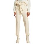 Veronica Beard  Setti‎ Paperbag Waist Cream Pants Photo 2