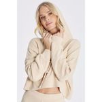 Wildfox New.  wheat cropped hoodie. Small. Retails$148 Photo 2