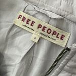 Free People Nico Bomber Jacket Size Small Light Gray NEW Bohemian Ruched Casual Photo 5
