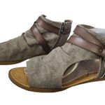 blowfish Malibu Gladiator Sandal Gray Size 6 side zipper casual open toe shoes Photo 5