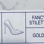 Jessica Rich Fancy Stiletto Clear Vinyl Pointed Toe Pumps Size37 NEW Retail $215 Gold Size 6 Photo 8