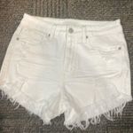 Eunina White Denim  Lulú high rise cut off shortie size Medium Photo 0