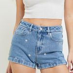 PacSun  Embroidered Mom Shorts  Photo 0