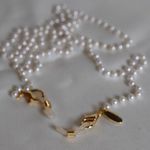 Source Unknown NIP Mchain Kelsey masQd Mask/Eyeglass Faux Pearl Gold Tone Chain Lanyard Photo 0