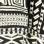 Chico's new Chico’s ☯︎︎ Alphia Aztec Print Classic Jacket ☯︎︎ Black + White ☯︎︎ Medium Photo 10