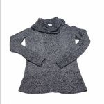 Calvin Klein ‎ Cowl Neck Knit Sweater Pullover Rib Front Contrast Design Gray XS Photo 8
