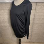 Old Navy  Maternity Active Long Sleeve Top Ruched Sides Black Small‎ Photo 1