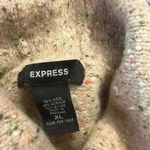 EXPRESS turtle neck sweater size XL brown flex cowl neck Photo 5