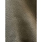 Tannery West 90s Black Leather Faux Fur Trim Coat size Small Photo 10