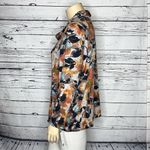 Zac and Rachel Woman NWT Size 2X Floral Leaf Print Cowl Neckline Sweater Top Photo 3