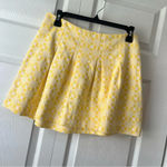 Lilly Pulitzer Leila Sunglow Yellow Daisy Chain Knit Jacquard Skirt Size 4 Photo 1