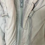 Saxton Hall | Vintage Down Feather Women's Light Gray Hooded Puffy Coat M Petite Size undefined Photo 5