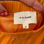 R.G. Kane Orange Halter Top Silky Lightweight High Neck Women's size Small Photo 1