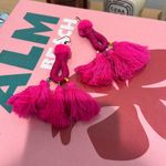Hot Pink Tassel Oversized Earring Photo 1