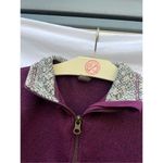 Eddie Bauer Purple 1/4 Zip Pullover Sweater Woman’s Size Medium Photo 4