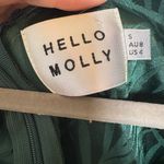 Hello Molly  Emerald Green Jacquard Mini Dress Holiday Party Formal S Photo 5
