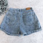 American Eagle  High Rise Denim Cuffed Mom Short Size 00 Photo 7