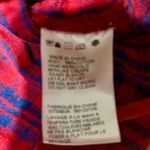 Paper Crane 🏷️🏷️ Red flannel faux distressing dress Medium Photo 4