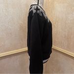 Cupcakes & Cashmere Embellished Rhinestones Sweatshirt in Jersey Black Sz M Size M Photo 6
