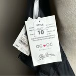 NWT OC by Oleg Cassini 100% Silk Polka Dot Halter Dress 10 Retro Glam Y2K Pinup Black Photo 7