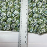 Bisou Bisou  Green Floral Sleeveless Ruched Top L Large Y2K Cottagecore‎ Stretch Photo 4