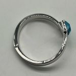 NEW Real Simple fashion silver and turquoise adjustable bracelet Photo 9