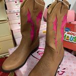 Cowgirl Boots Tan Size 8 Photo 1