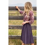 NWT BURU Faux Croc Midi Skirt in Lilac Sz. XS/S Purple Photo 1