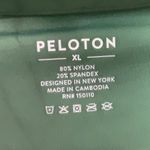 Peloton Green Cropped Leggings with Elastic Waistband Size XL Yoga Athletic Photo 2