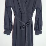 Grace Karin Long Sleeve Black Wrap Look Dress NWT Size 3X Plus Size Fitted Dress Photo 4