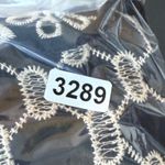 Akemi + Kin  Embroidered Mini Dress Bell Sleeve Sheer Black White Size‎ 0 Photo 6