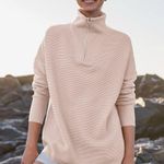 ANRABESS Women Quarter Zip Oversized Knit Cozy Pullover Sweater Photo 5