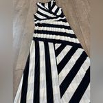 Go Couture  Black and White Striped Maxi Dress Photo 7